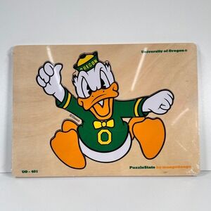 University of Oregon Ducks Disney Wooden Puzzle Toddler Sensory Memory Toy
